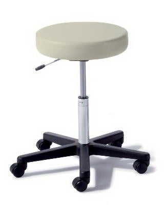 Ritter 272 Value Series - Air Lift Stool Backless Air Lift, Pneumatic Height Adjustment, Single Lever 5 Casters Restful Path - 272-001-858