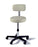 Ritter 271 Value Series - Adjustable Stool Backrest Screw Adjust, Manual Seat Height Adjustment 5 Casters Soothing Blue - 271-001-855