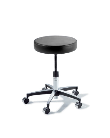 Ritter 274 Classic Series - Manual Screw Adjust Stool Backless Screw Adjust, Manual Seat Height Adjustment 5 Casters Mist - 274-001-813