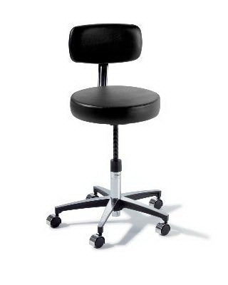 Ritter 275 Classic Series - Manual Screw Adjust Stool Backrest Screw Adjust, Manual, Pneumatic Seat Height Adjustment 5 Casters Ultrafree Restful Path - 275-001-868