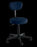4200 Series - Exam Stool Upholstered Tilting Adjustable Backrest Pneumatic Height Adjustment 5 Dual-Wheel Casters Navy Blue - 424603-302