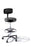 Ritter 277 Classic Series - Air Lift Stool Backrest Air Lift, Pneumatic Height Adjustment, Hand Controlled, 8 Inch Hand Ring 5 Casters Sandy Retreat - 277-001-850
