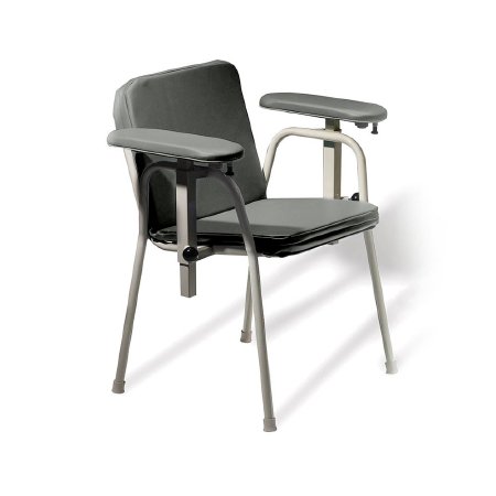 Ritter 281 - Blood Drawing Chair Double Fixed Armrest Lunar Gray - 281-011-845