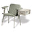 Ritter 281 - Blood Drawing Chair Double Fixed Armrest Mineral - 281-012-844