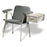 Ritter 281 - Blood Drawing Chair Double Fixed Armrest Lunar Gray - 281-012-845