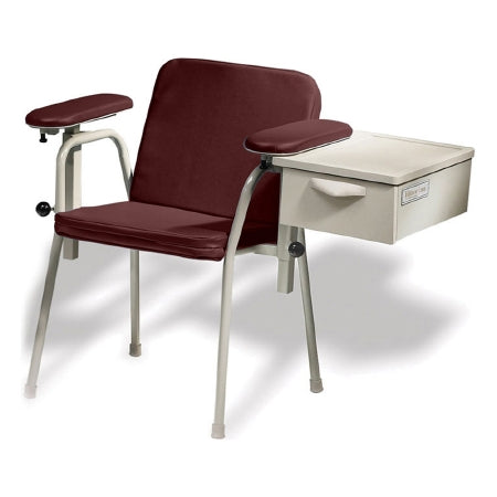 Ritter 281 - Blood Drawing Chair Double Fixed Armrest Cranberry - 281-012-869