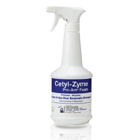 Cetylite Cetyl-Zyme Pro-Am Foam Dual Enzymatic Instrument Detergent Foam RTU 24 oz. Bottle Pleasant Scent - 176