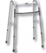 Fabrication Enterprises Folding Walker Adjustable Height Aluminum Frame 350 lbs. Weight Capacity 32 to 39 Inch Height - 43-2120-4