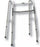 Fabrication Enterprises Folding Walker Adjustable Height Aluminum Frame 350 lbs. Weight Capacity 32 to 39 Inch Height - 43-2120-4