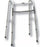 Fabrication Enterprises - Folding Walker Adjustable Height Aluminum Frame 350 lbs. Weight Capacity 32 to 39 Inch Height - 43-2100