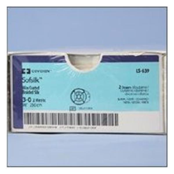 Medtronic MITG-Covidien Suture 3-0 Silk C-16 Sofsilk Black 30" Braid 36/Ca - SS675