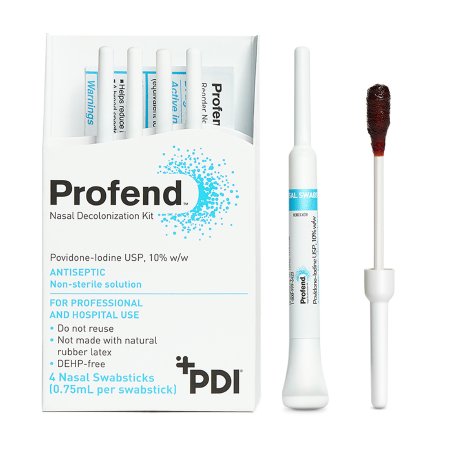 Profend - Impregnated Nasal Swabstick Kit Povidone-Iodine NonSterile 4 per Pack - X12048