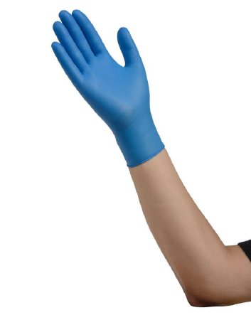 Cardinal Esteem Tru-Blu Stretchy Nitrile Exam Glove Small NonSterile Nitrile Standard Cuff Length Micro-Textured Blue Chemo Tested - 8896NB