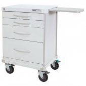 Solaire Medical InnerSpace 7000 Series Harmony Cart 18-1/4 X 24-3/4 X 37.4 Inch 4 Drawers - 7600-21WP-01-4