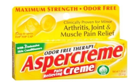 Aventis Pharmaceuticals Aspercreme Topical Pain Relief 10% Strength Trolamine Salicylate Cream 1.25 oz. - 4116705701