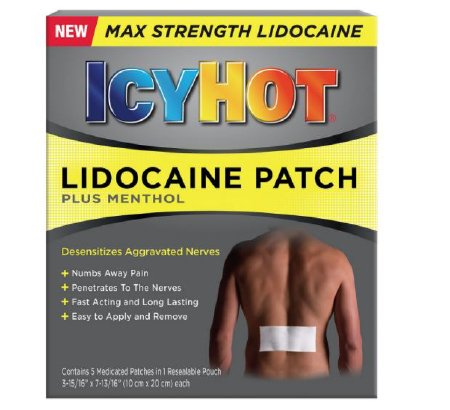 Aventis Pharmaceuticals Icy Hot Topical Pain Relief 4% - 1% Strength Lidocaine / Menthol Patch 5 per Box - 4116717201