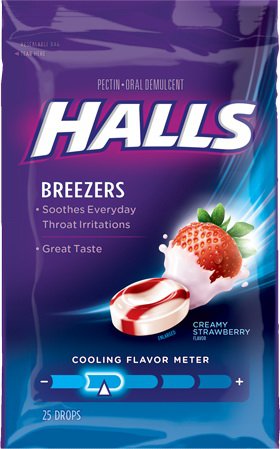 Halls - Cold and Cough Relief 7 mg Strength Lozenge 25 per Bag - 31254662219