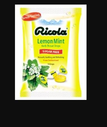 Ricola Sugar-Free - Cold and Cough Relief 1.1 mg Strength Lozenge 19 per Bag - 36602019210