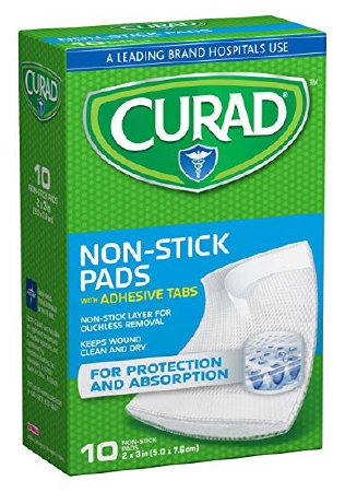 Medline Curad Adhesive Strip 2 X 3 Inch Cotton / Polyester Rectangle White - 8019629999
