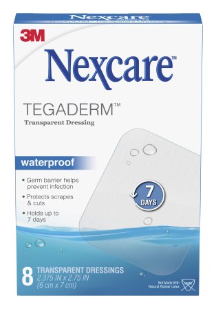 Nexcare Tegaderm - Transparent Film Dressing Rectangle 2-3/8 X 2-3/4 Inch 1 Tab Delivery Without Label Sterile - 05113164114