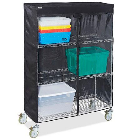 Uline - Mobile Shelving Cart Cover 18 X 48 X 72 Inch - H-5462DLX