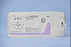 Coated Vicryl - Suture with Needle Absorbable Coated Violet Suture Braided Polyglactin 910 Size 1 36 Inch Suture 1-Needle 36 mm Length 1/2 Circle Reverse Cutting Needle - J474H