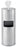 Uline - Wipe Dispenser with Trash Can Silver Stainless Steel Manual Floor Stand - H-6368