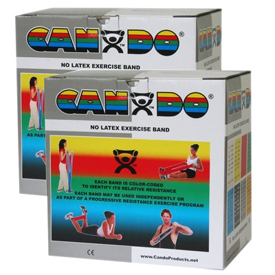 CanDo - Exercise Resistance Band Silver 5 Inch X 50 Yard 2X-Heavy Resistance - 10-5656