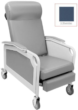 Winco Convalescent Recliner Blueridge Vinyl 5 Inch Total Lock Casters 5 Inch Total Lock Casters - 5261-17-TB