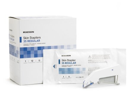 McKesson - Wound Stapler Squeeze Handle Stainless Steel Staples 35 mm Staples - 168-35