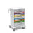 Waterloo Industries - Pediatric Cart Aluminum 24.5 X 29 X 45 Inch Light Gray/Multi-Color 16.5 X 22 Inch, (8) 3 Inch, (1) 6 Inch Drawers - UXGLA-9PEDS