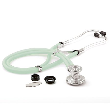 American Diagnostic Corp Adscope Sprague Stethoscope Frosted Seafoam 2-Tube 21 Inch Tube Double Sided Chestpiece - 641FS