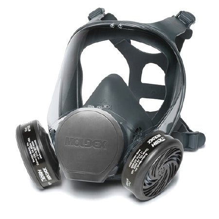 Moldex-Metric 9000 Series Particulate Respirator Mask Full Face Elastic Strap Medium Gray - 9002