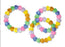 Medibadge Kids Love Stickers 48 Per Unit Rainbow Heart Bead Bracelets Toy Chest - 5400