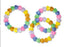 Kids Love Stickers - 48 per Unit Rainbow Heart Bead Bracelets Toy Chest - 5400