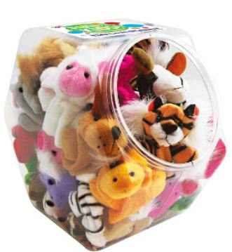 Medibadge Kids Love Stickers 48 Per Unit Plush Finger Puppet Toy Chest 3.25 Inch - PFA