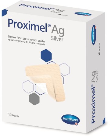 Proximel Ag - Silver Foam Dressing 3 X 3 Inch Square Sterile - 15100000