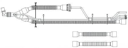 Vyaire Medical CIRCUIT, PATIENT W/ELBOW SPU 15MM (10/BX) - 14859-001