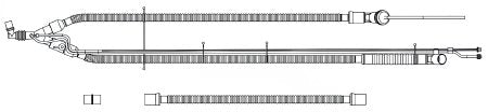 LTV Series - Ventilator Circuit Corrugated Tube 66 Inch Tube Dual Limb Adult Without Bag Single Patient Use - 15091-104