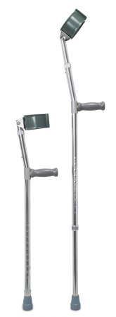 McKesson McKesson Forearm Crutches Mckesson Adult Steel Frame 300 lbs. Weight Capacity - 146-10403