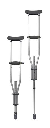 McKesson McKesson Underarm Crutches Aluminum Frame Youth / Adult / Tall Adult 300 lbs. Weight Capacity - 146-RTL10433