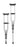 McKesson McKesson Underarm Crutches Aluminum Frame Youth / Adult / Tall Adult 300 lbs. Weight Capacity - 146-RTL10433
