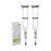 McKesson - Underarm Crutches Aluminum Frame Youth / Adult / Tall Adult 300 lbs. Weight Capacity Push Button Adjustment - 146-RTL10433
