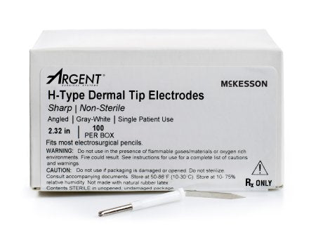 McKesson ELECTRODE, BLADE SHARP TIP ANGLED N/S (100/BX) - 22-H10012