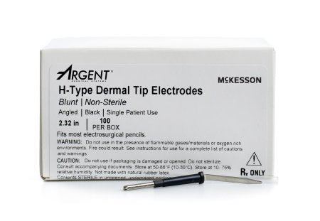 McKesson - Dermal Tip Electrode Blunt Angled Blade Tip Disposable NonSterile - 22-H10112