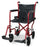 McKesson McKesson Lightweight Transport Chair Aluminum Frame with Red Finish 300 lbs. Weight Capacity Flared Arm Black - 146-RTLFW19RW-RD