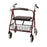 Mabis Healthcare DMI 4 Wheel Rollator Burgundy Lightweight / Extra Wide / Heavy Duty Aluminum Frame - 501-1029-0700