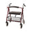 DMI - 4 Wheel Rollator Burgundy Adjustable Height / Lightweight / Extra Wide / Heavy Duty / Folding Aluminum Frame - 501-1029-0700