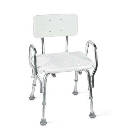 Mabis - Shower Chair Fixed Arm Aluminum Frame With Backrest 19 Inch Seat Width - 522-1733-1900