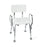 Mabis - Shower Chair Fixed Arm Aluminum Frame With Backrest 19 Inch Seat Width - 522-1733-1900